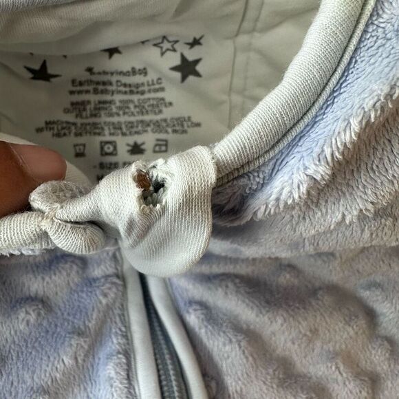 BABYINABAG Very Warm 2.5 Tog Quilted Winter Model Baby Sleep Bag or Sack, Plush - Picture 7 of 11